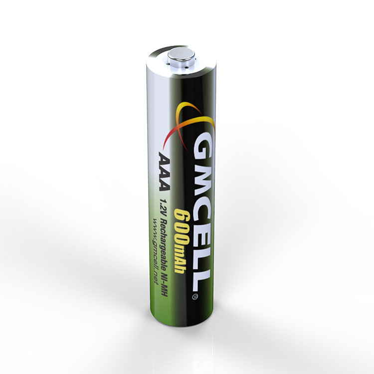 Fabricantes y proveedores de baterías recargables GMCELL 1.2V NI-MH AAA  600mAh personalizadas