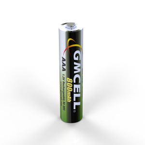 GMCELL 1.2V NI-MH AAA 800mAh bateria kargagarria