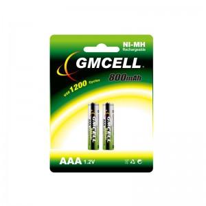 GMCELL 1,2V NI-MH AAA 800mAh genopladeligt batteri