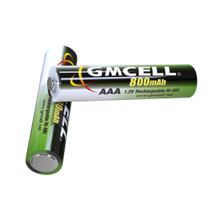 GMCELL 1.2V NI-MH AAA 800mAh အားပြန်သွင်းနိုင်သော ဘက်ထရီ