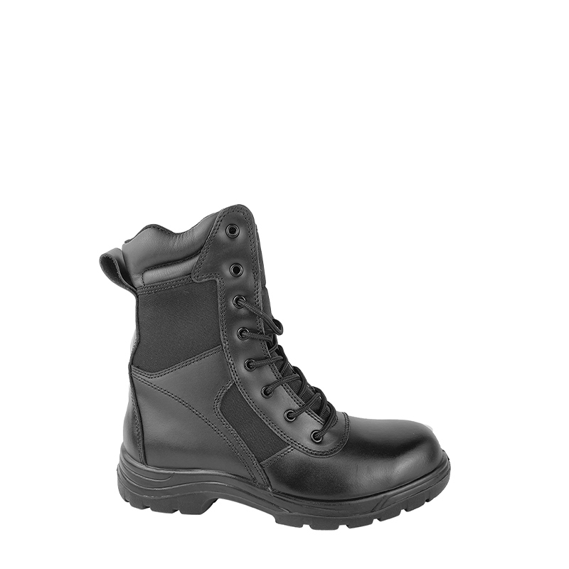 9 Inch Military Protection Leather Boots with Steel Toe and Steel Plate