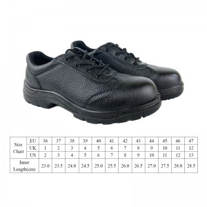 Classical 4 Inch Safety Working Shoes with Steel Toe and Steel Plate
