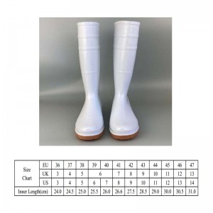 White Food and Hygiene Waterproof PVC Work Water Boots
