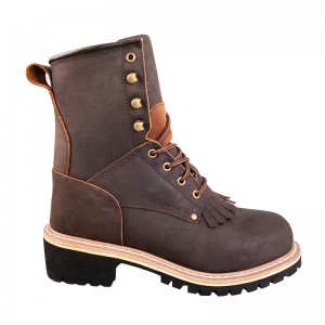 9 inch Waterproof Safety Logger Boots with Steel Toe and Midsole