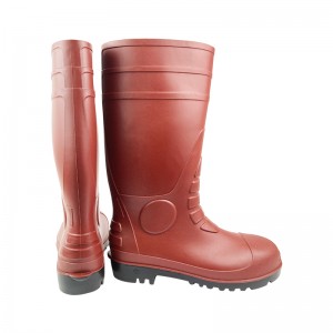 CE Anti-static PVC Safety Rain Boots with Steel toe and Midsole