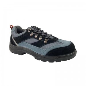 Summer Low-cut PU-sole Safety Leather Shoes with Steel Toe and Midsole