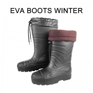 Giày cao cổ nam mùa đông ấm áp không thấm nước rộng đến đầu gối Giày đi mưa cao cấp EVA
