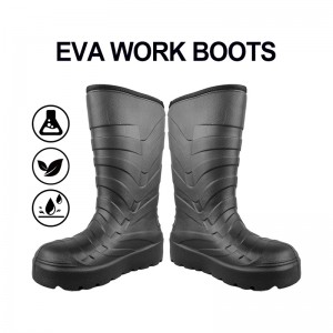 Чоловічі високі водонепроникні черевики дощ EVA з широкою шириною до коліна