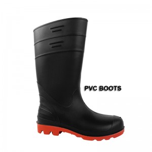 Farming and Industry Black Economy PVC Working Rain Boots for Man