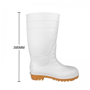 CE Food Industry PVC Rain Boots with Steel Toe and Midsole