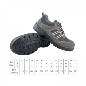 4 Inch PU Sole Injection Safety Leather Shoes with Steel Toe and Steel Plate