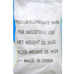 Materia prima química: bicarbonato de potasio