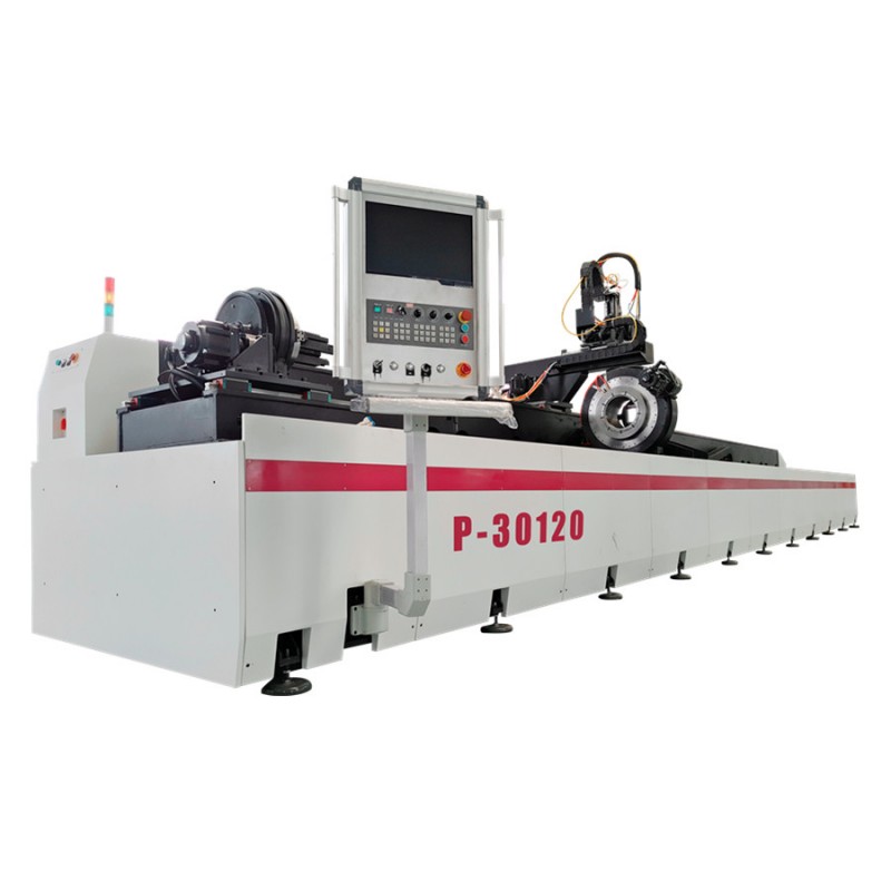 Автомат для лазерной резки труб и труб P30120 для тяжелого машинного оборудования и стальной конструкции