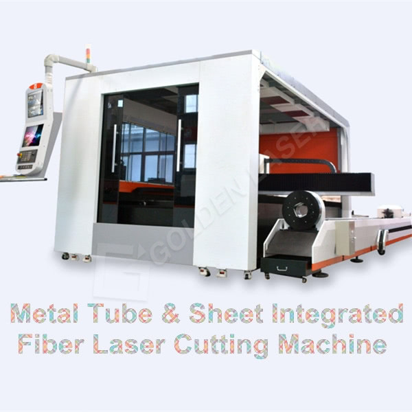 CNC fiber lazer hindi kinakalawang na asero pipe sheet cutting machine GF-1530JHT