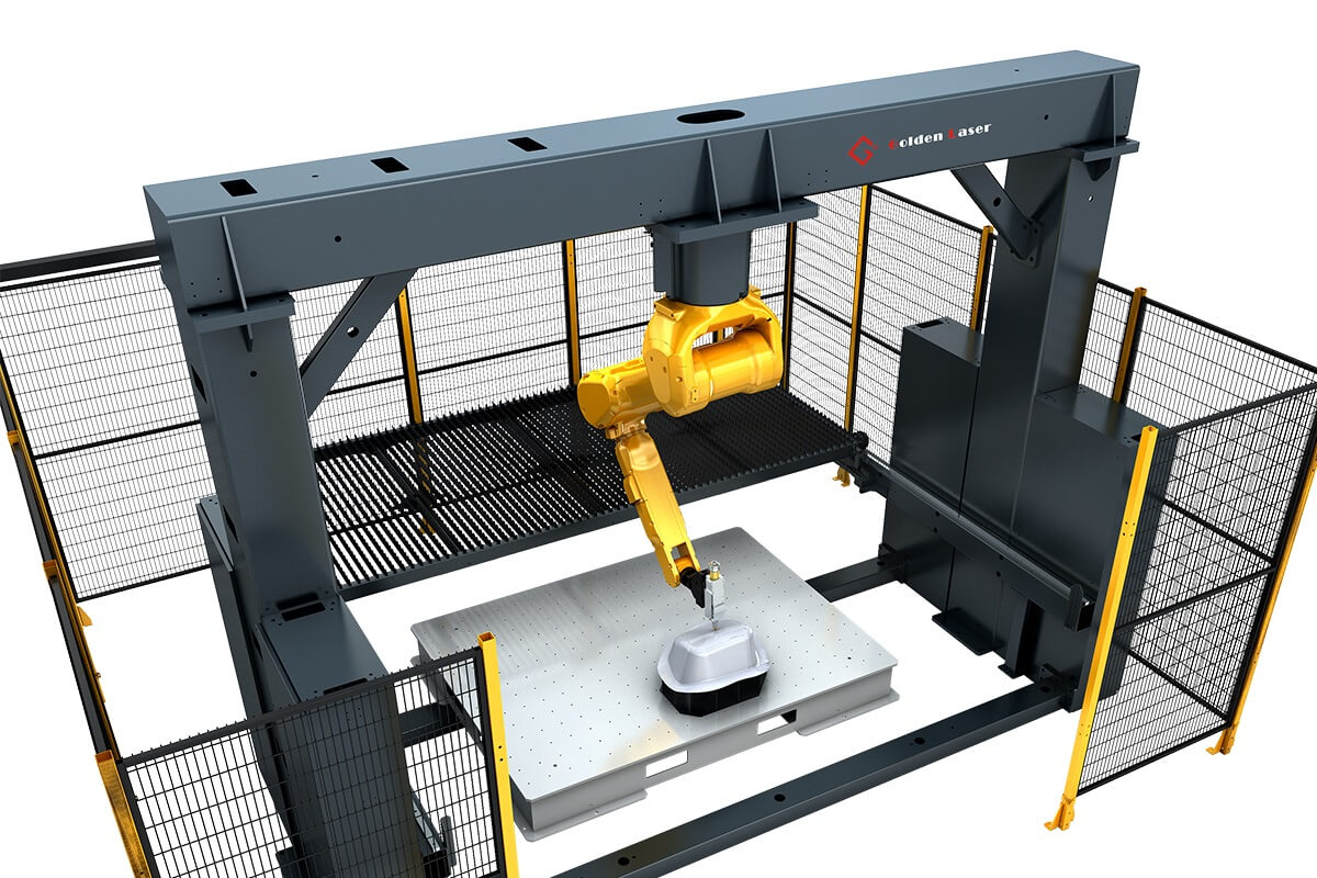 Multifunction 3D Robot Laser Cutting Machine ສໍາລັບແຜ່ນໂລຫະແລະທໍ່ໂລຫະຕັດ