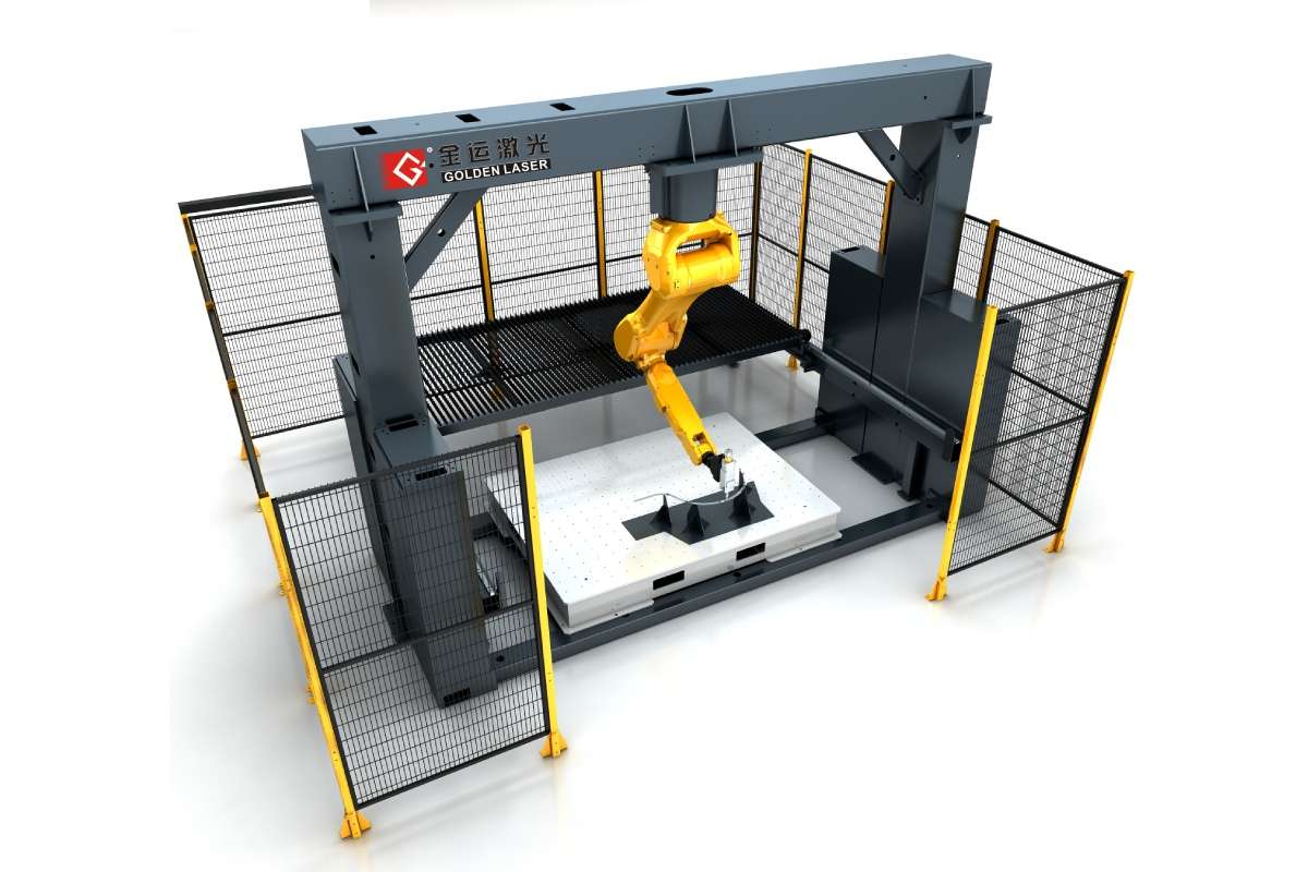 Máquina de corte a laser robô 3D multifuncional para corte de chapas metálicas e tubos de metal