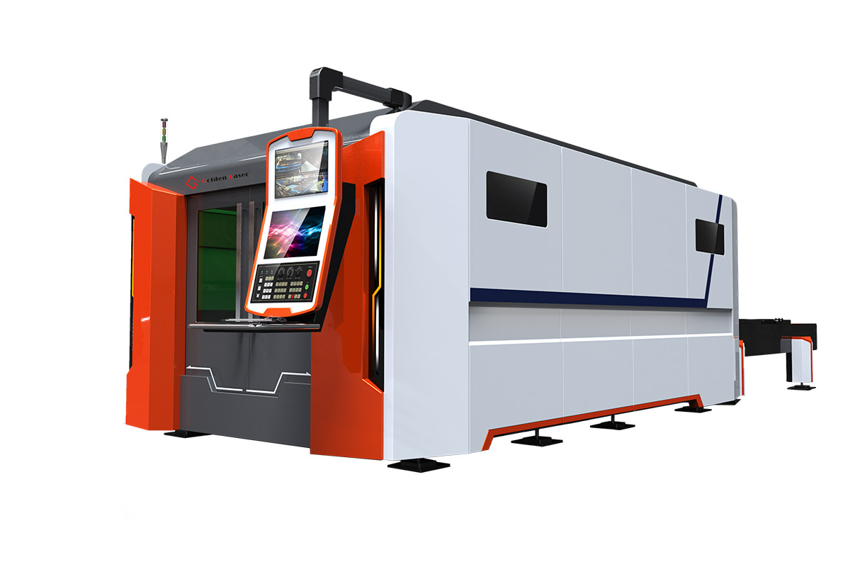 Machine de découpe laser à fibre de tôle d'acier au carbone inoxydable 3000W