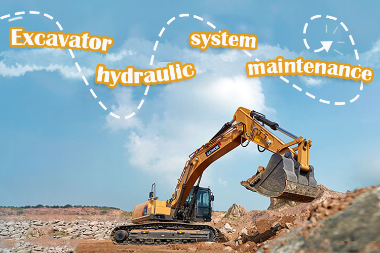 Filtration and purification treatment of excavator hydraulic system maintenance