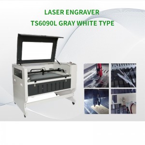 Lazer Gravür Makinesi TS6090L Gri beyaz tip