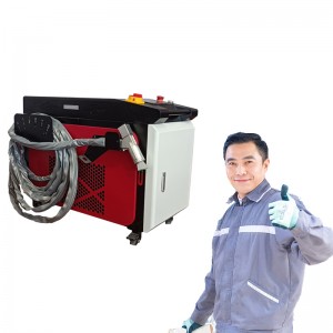 Beste pris på 3 i 1 1kw 1,5W 2kw håndholdt fiberlasersveising Cutting Cleaning Machine Lasersveisere