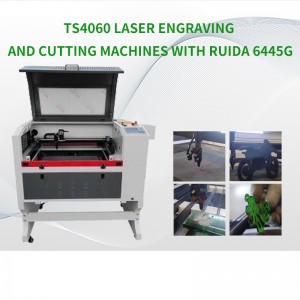 TS4060 Laser sokitra sy manapaka milina amin'ny Ruida 6445G