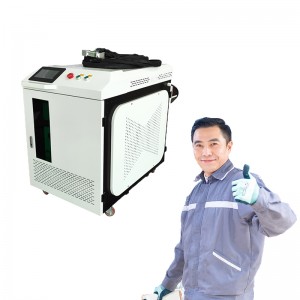 2022 High quality China Hand Held Portable 1000W 1500W 2000W 3000W Rust Oil Removal Cleaner Fiber Laser Cleaning Machine for Metal Stone Brick