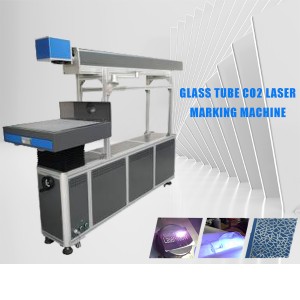 Máquina de marcação a laser co2 de tubo de vidro