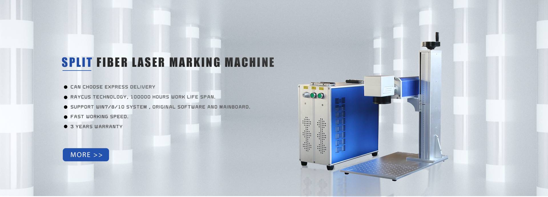Stroj za lasersko označevanje z razcepljenimi vlakni