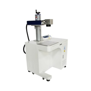 Factory Free sample 50W Fiber Laser Marking Machine for Metal/Plastic/Tag/Key Chains