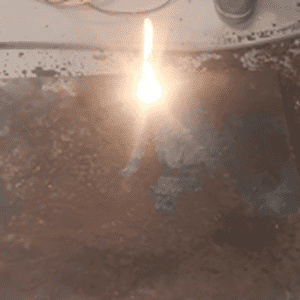 Video mbusak karat lumahing logam mesin reresik laser
