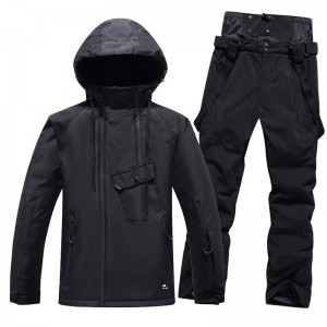 Thick Windproof 100% Polyester Wholesale Outdoor Sports Snow Ski Suit jacket and pant