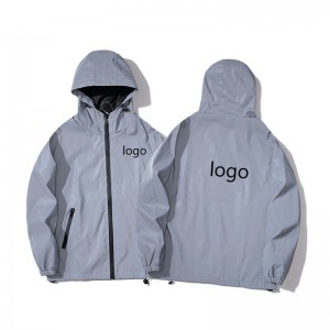Wholesale Safety Hi Vis Reflective Jacket Men’s Coat Hooded With Logo