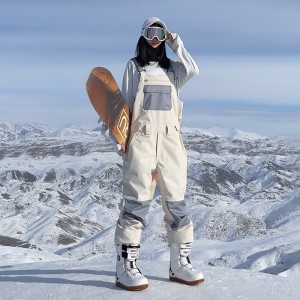High Quality Waterproof Snow Overalls Outdoor Snowboard Ski Pants with Bib