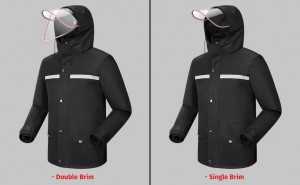 Yağmurluk Ceket ve Pantolon Takım Elbise Dış Mekan Tüm Sporlar Su Geçirmez Nefes Alabilir Fırtınaya Karşı