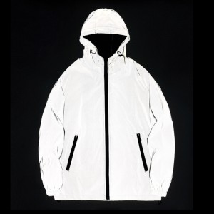 Wholesale Safety Hi Vis Reflective Jacket Men’s Coat Hooded With Logo