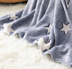 Flannel Throw Luminous Blanket for Bed Sofa Couch
