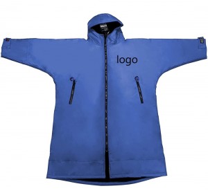 Waterproof coat changing robe Surf Robe with sherpa fleece lining swim jacket