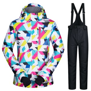 អាវជិះស្គីរដូវរងា ឈុត Snowboard Jacket និង Bib Pant Suit