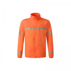 Святлоадбівальныя курткі Safety Reflective Road SafetyCoat For Construction Веласіпедная куртка для верхавой язды