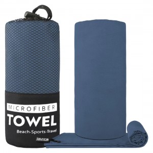 Microfiber suede printed towels bath set gym face hand beach towel
