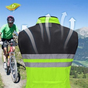Revestimento impermeável da veste reflexivo respirável para competir biking