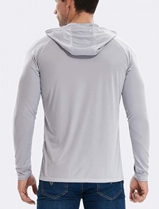 Áo hoodie dài tay chống nắng UPF 50+ chống nắng nhẹ cho nam