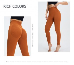 wholesale high waisted workout leggings seamless tight gym yoga pants