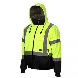 high visibility reflective waterproof workwear hooded safety clothing for rain