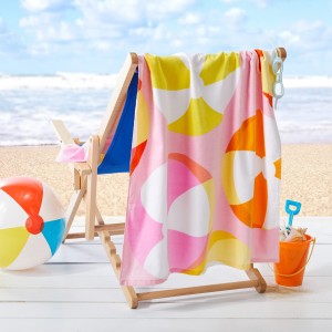 Asciugamano da spiaggia 100% cotone per i zitelli è i zitelli per u viaghju in campeghju in piscina