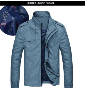 Outdoor Spring autumn Men’s Jackets stand collar Thin Coats For men Plus Size men’s Clothing