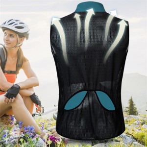 Водонепроникна куртка-жилет, дихаюча світловідбиваюча для гоночних велосипедів