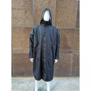 Outdoor changing robe windproof surf poncho warm oversized coat with hood thicken lining
