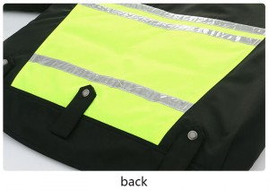 Chaqueta impermeable reflectante para montar, correr, trabajar, abrigo de seguridad de alta visibilidad