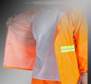 siguranta costum de ploaie jacheta haina pantaloni mare vizibilitate reflectorizante